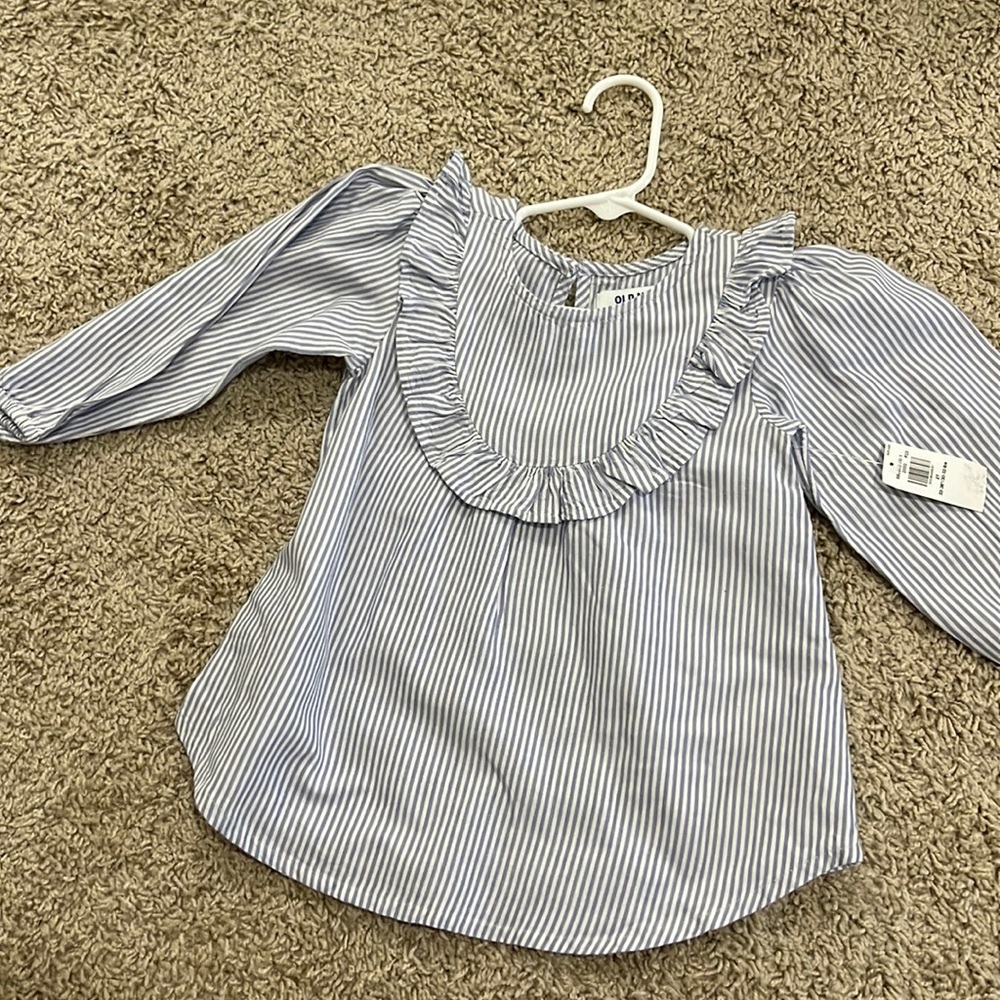 Long sleeve stripe blouse